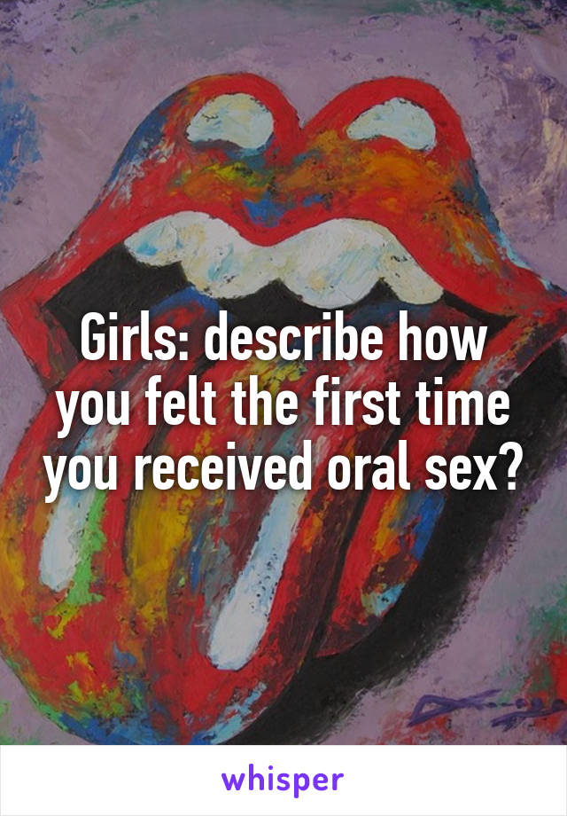 Girls Describe Sex